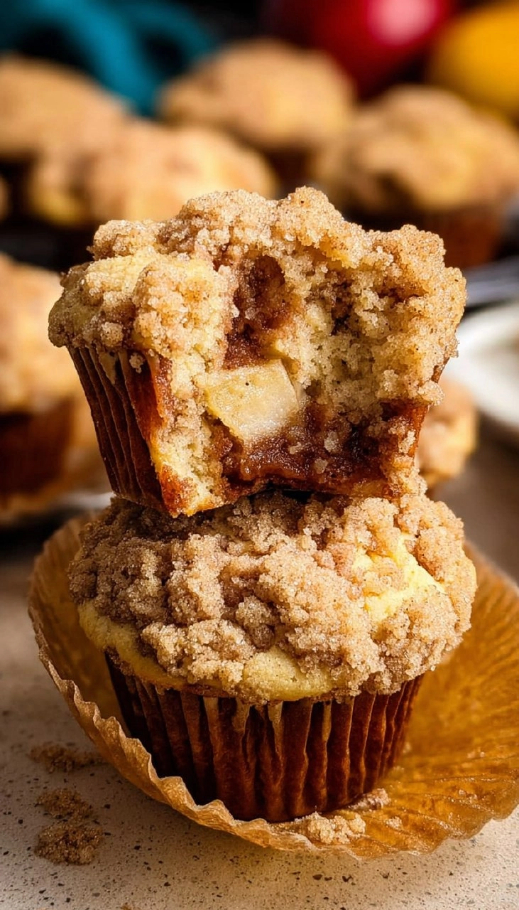 Crumb Apple Muffins