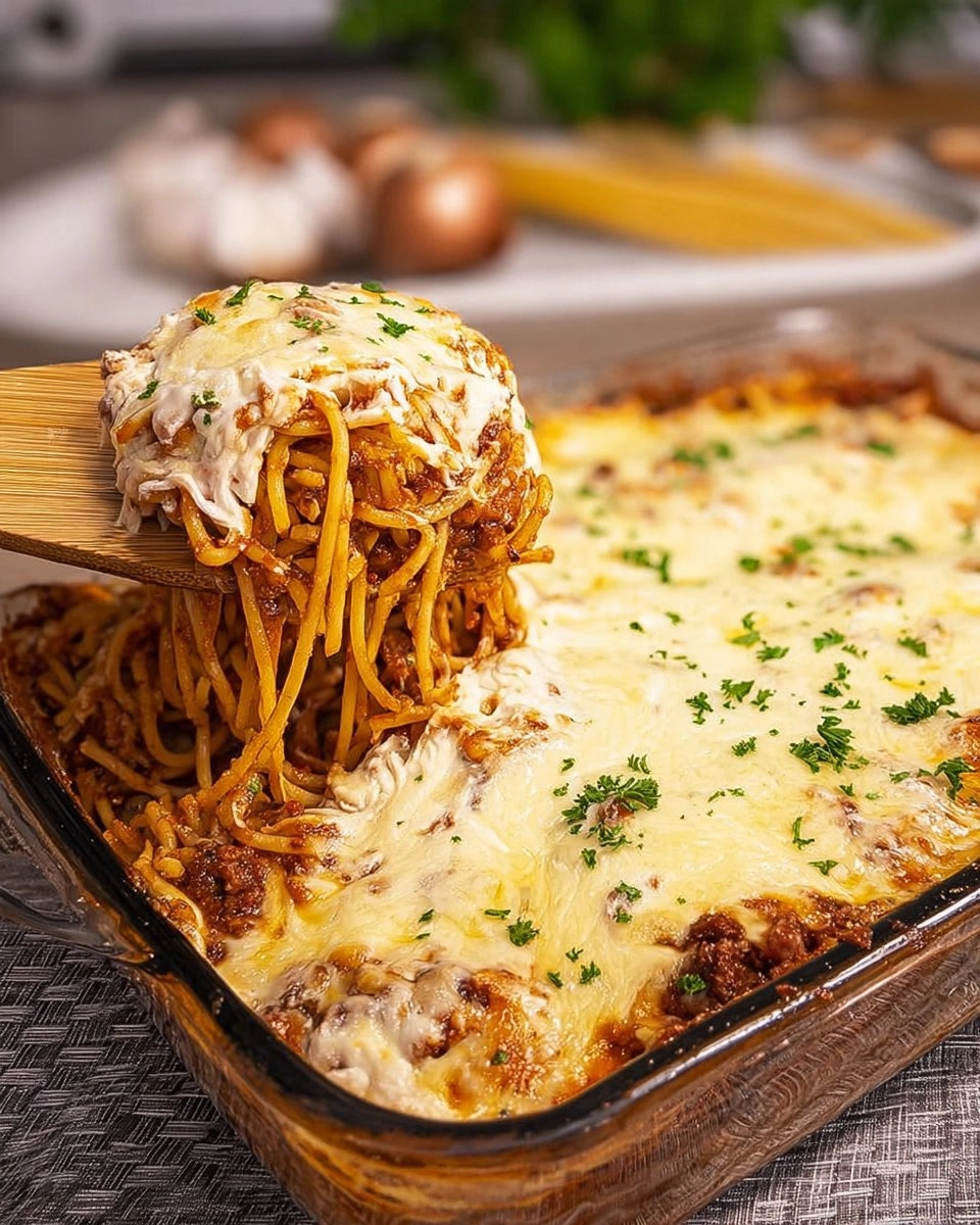 Baked Spaghetti with Cream Cheese