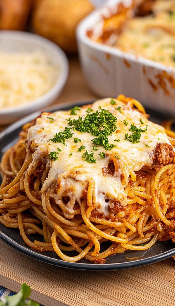 Baked Spaghetti with Cream Cheese