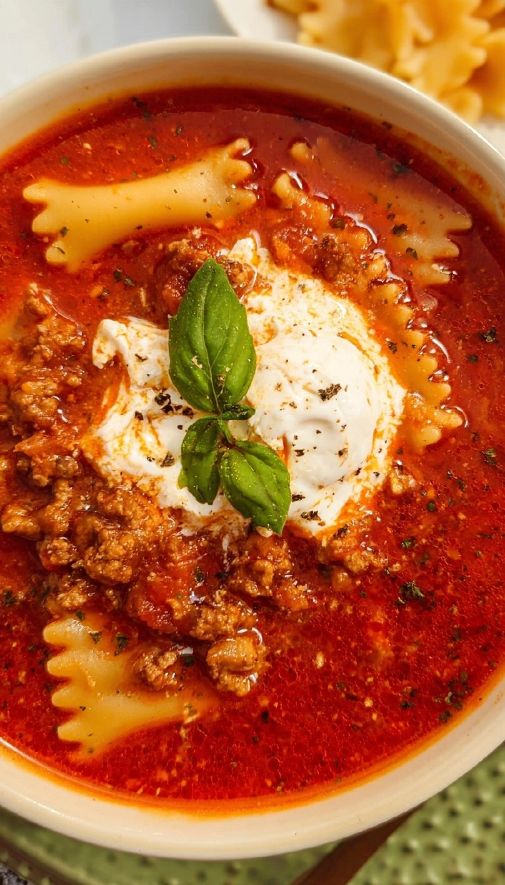 Crockpot Lasagna Soup
