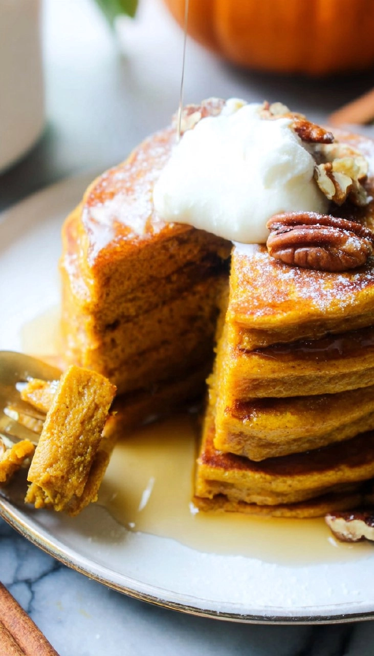 Fluffy Pumpkin Pancakes