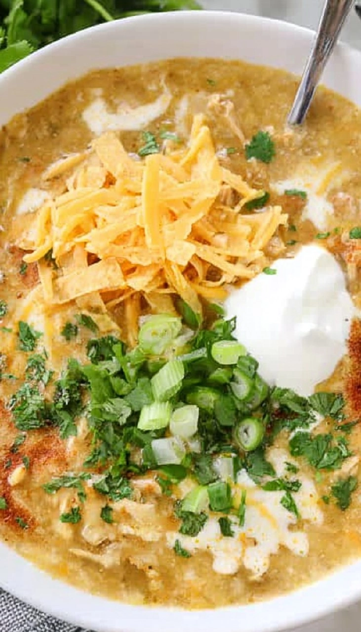 Green Chile Chicken Enchilada Soup