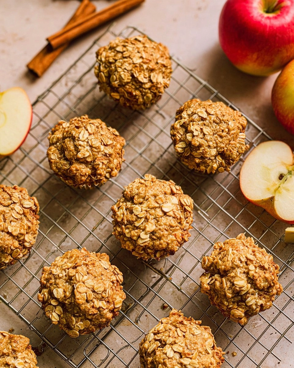Healthy Apple Oatmeal Muffins (One Bowl)