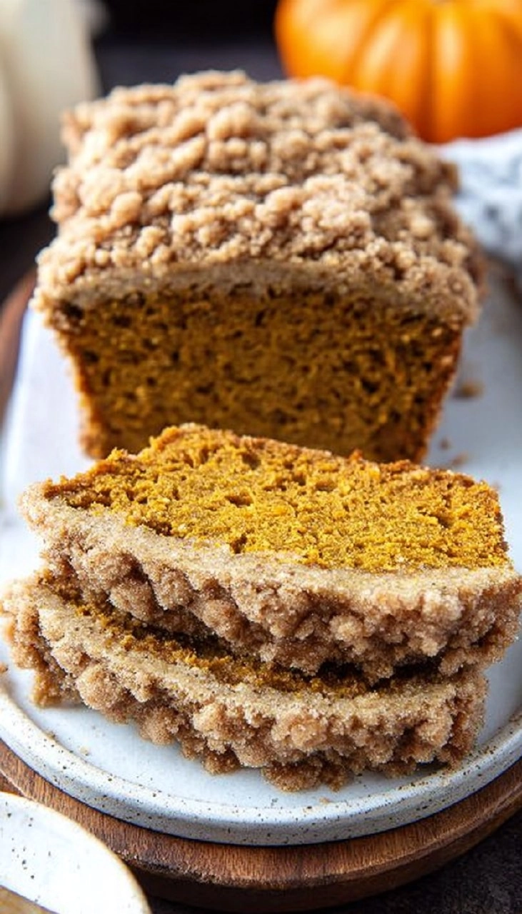 Pumpkin Bread with Crumb Topping