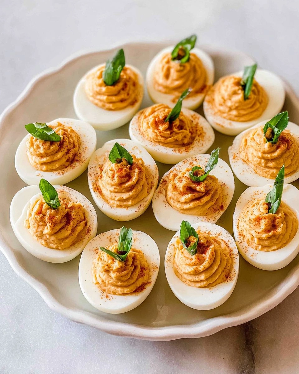 Pumpkin Deviled Eggs